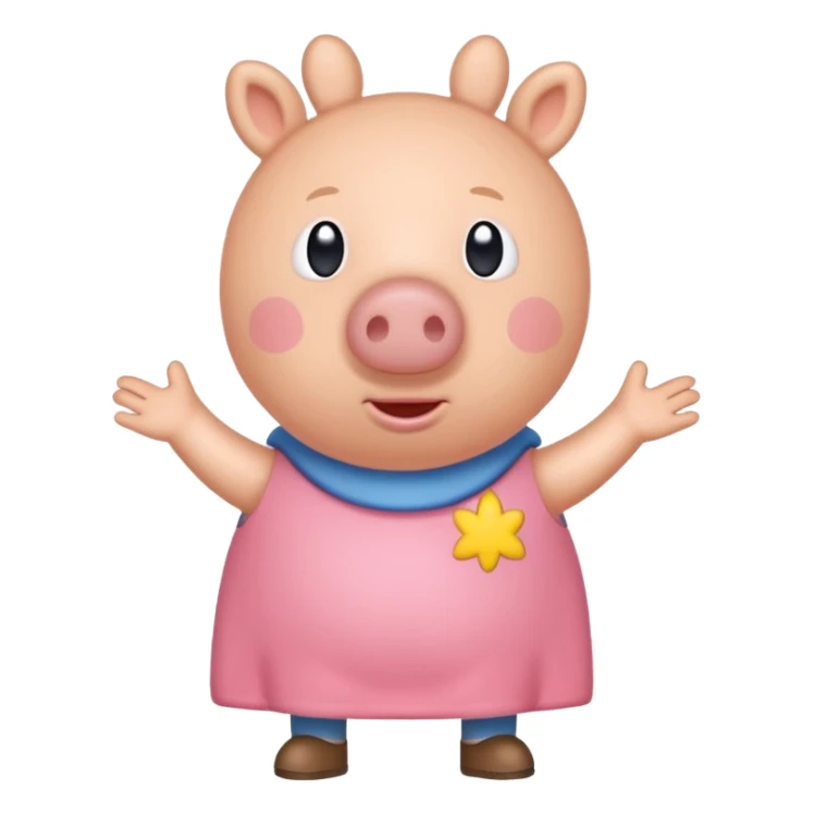 pepa pig kakabroek sticker