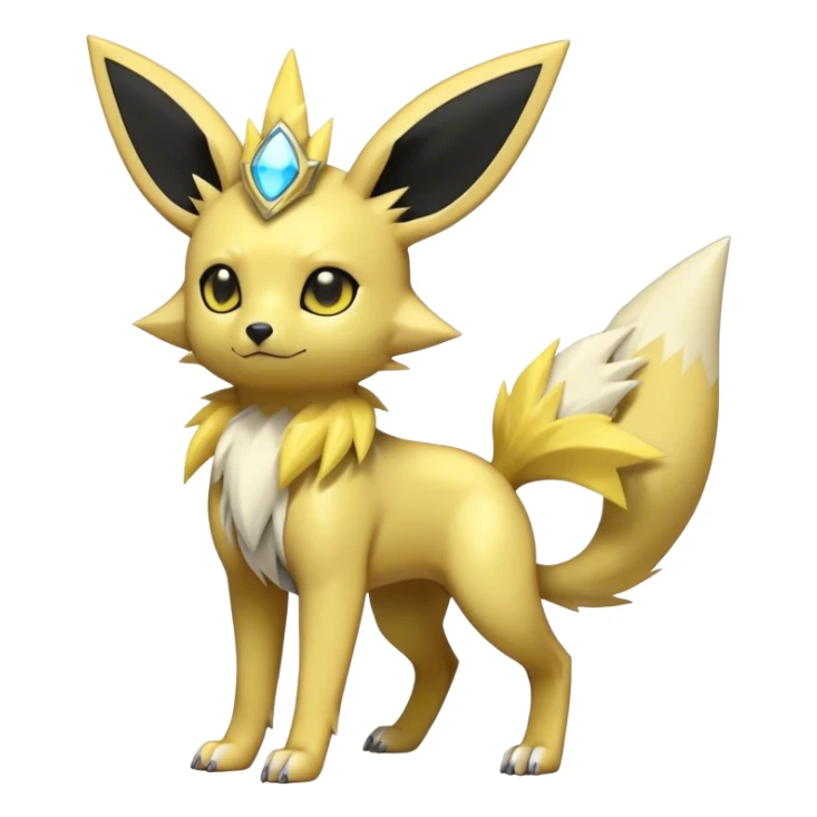 Shiny Cool Umbreon-Jolteon-Fakemon-hybrid -fusion- full body sticker