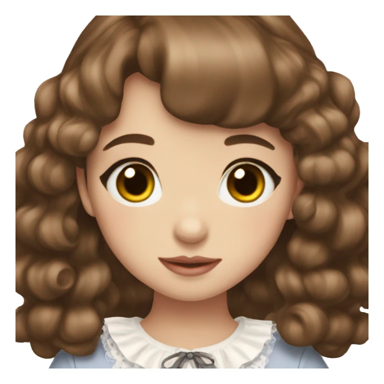 sweet-lolita brown haired girl  sticker