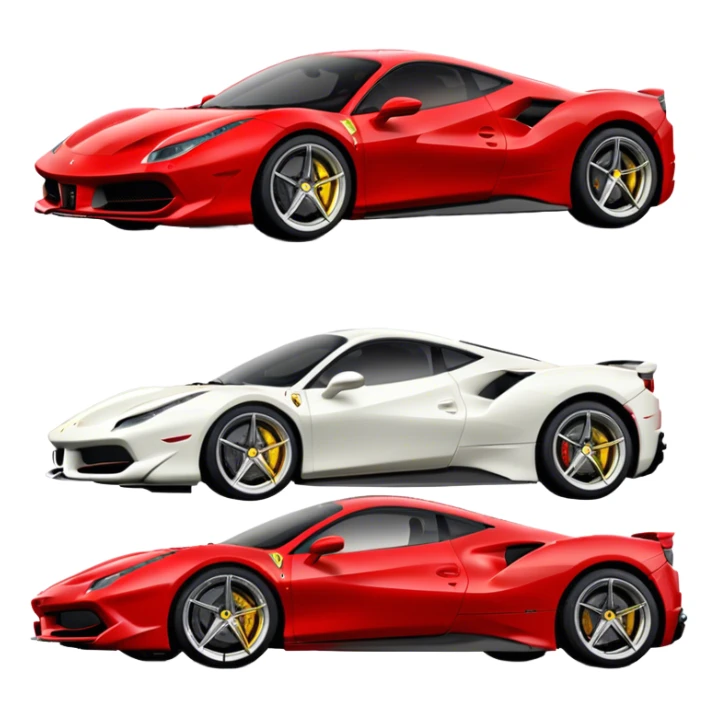 Ferrari 488 GTB - Ferrari (Model Year: 2020) (Iconic colour: Red) sticker