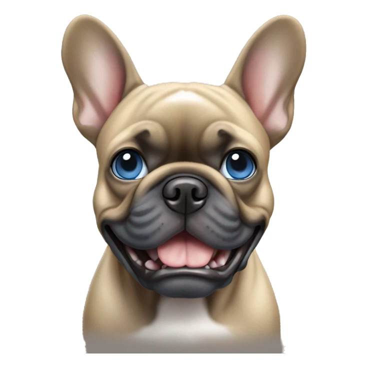  Ashy tan  French bulldog with blue eyes  sticker