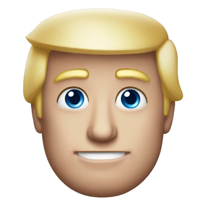 Donald Trump blue eyes thumb up sticker