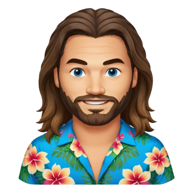 Blue eyes Jason mamoa longer hair smiling sticker