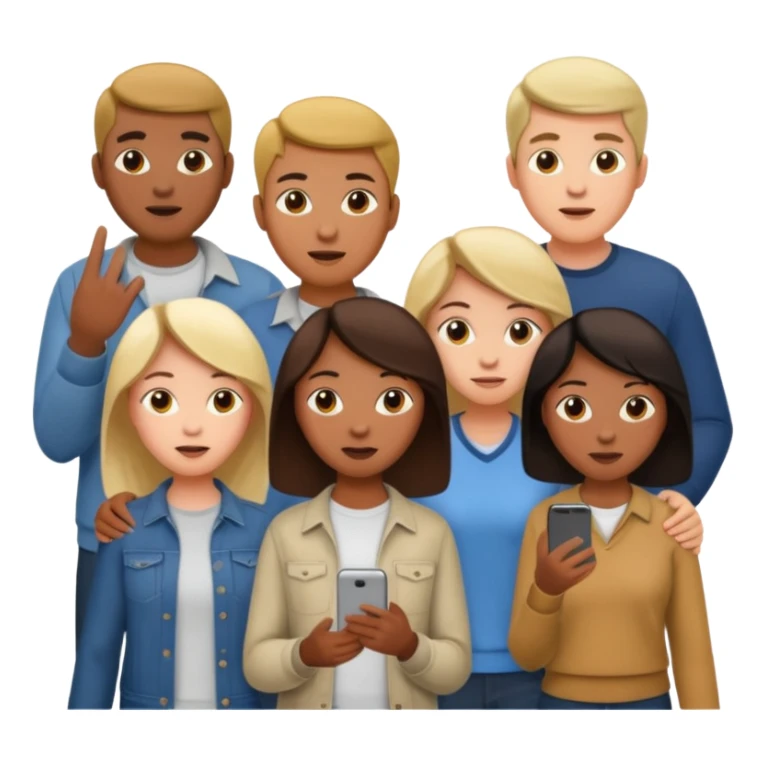 Group of person discuss sticker