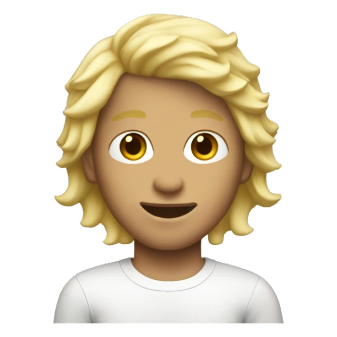 Surfer boy with blonde hair sticker