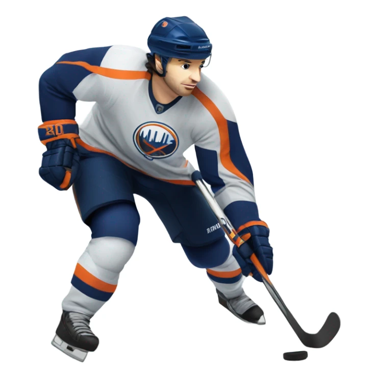 Mat barzal playing hockey sticker