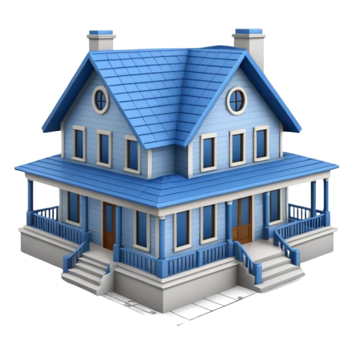 architect blueprints of a house  sticker