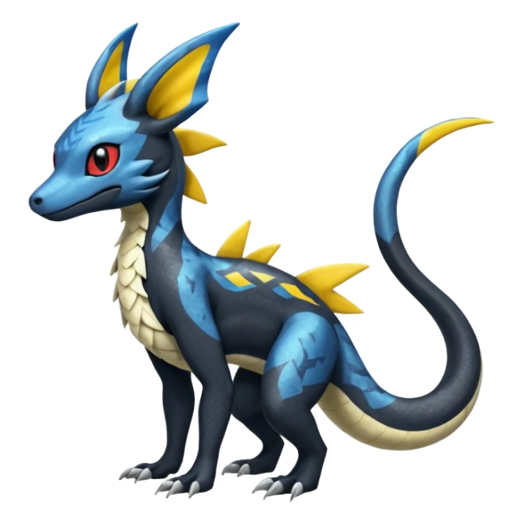 Salandit-Amaura-Umbreon-Silvally-fusion (full body) sticker