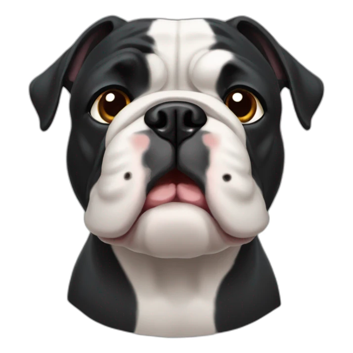 black frensch bulldog sticker
