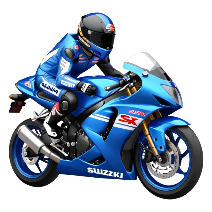 Deep pearl blue #2 Suzuki GSXR 750 sticker
