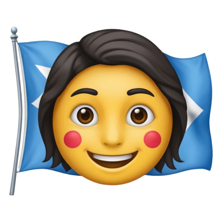 Crée moi un emojis avec le drapeau corse avec la tête  sticker