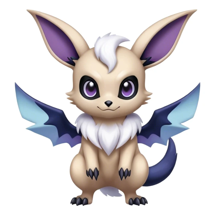 Cool Cute Kawaii Noibat-Eevee-Absol-Pokemon Full Body  sticker