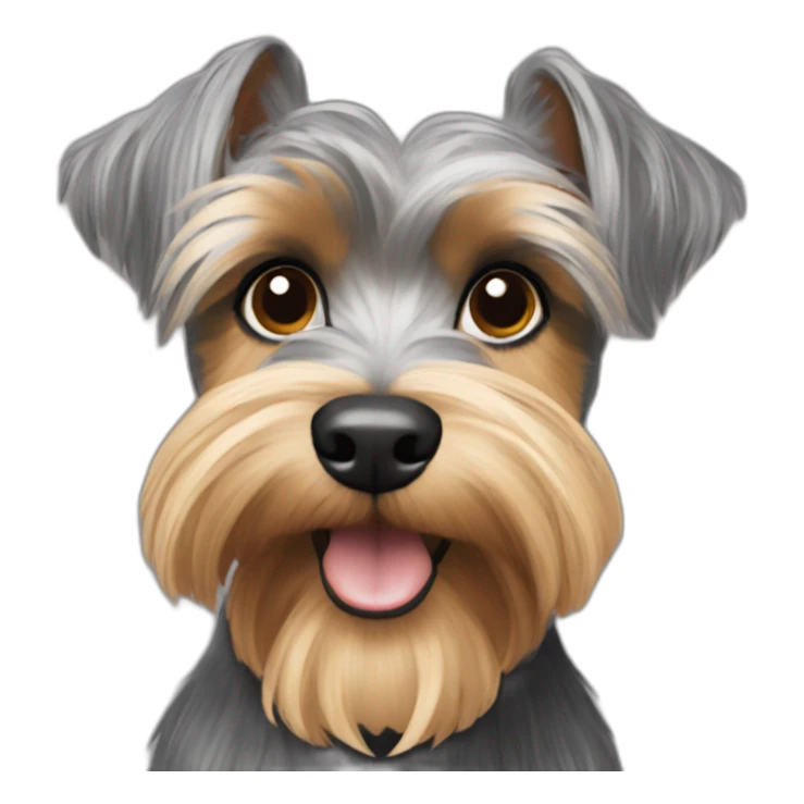 schnauzer yorkie sticker