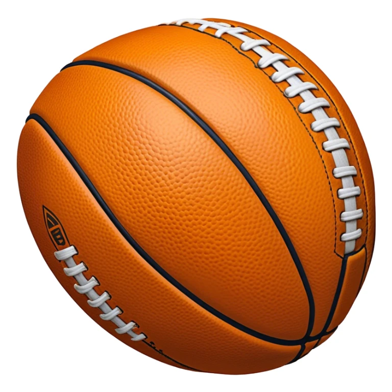 Cinematic Realistic image of an AFL ball with a rugged, textured leather surface and vibrant markings, rendered in rich detail with subtle signs of wear, set against a dynamic sports backdrop under energetic lighting sticker