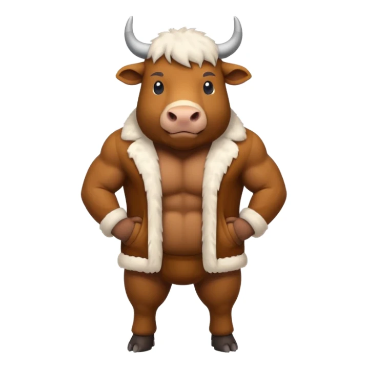 High resolution of  full body An ox sticker