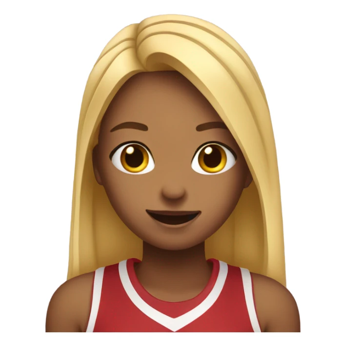 Basketball girl hearts sticker