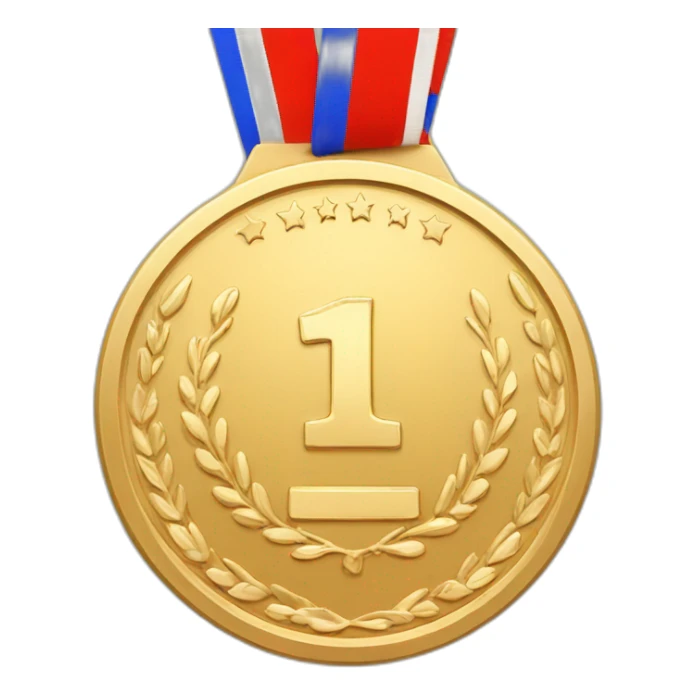 1st place gold medal sticker