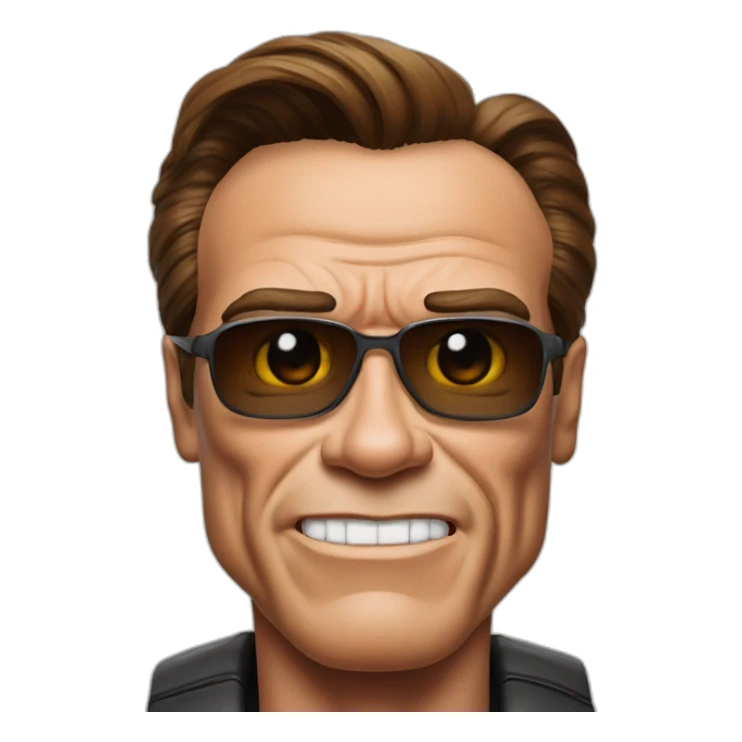 Arnold Schwarzenegger disfrazado operado de la próstata sticker