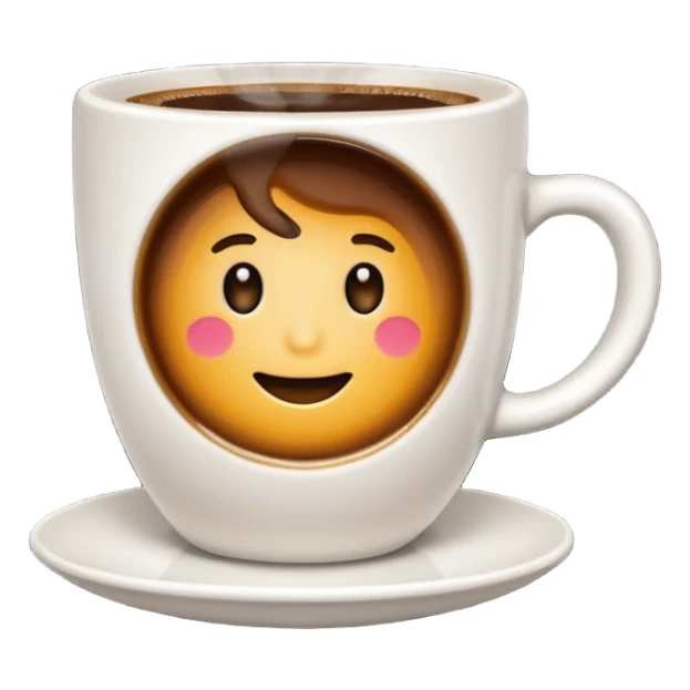 caffè, isolated on white background sticker