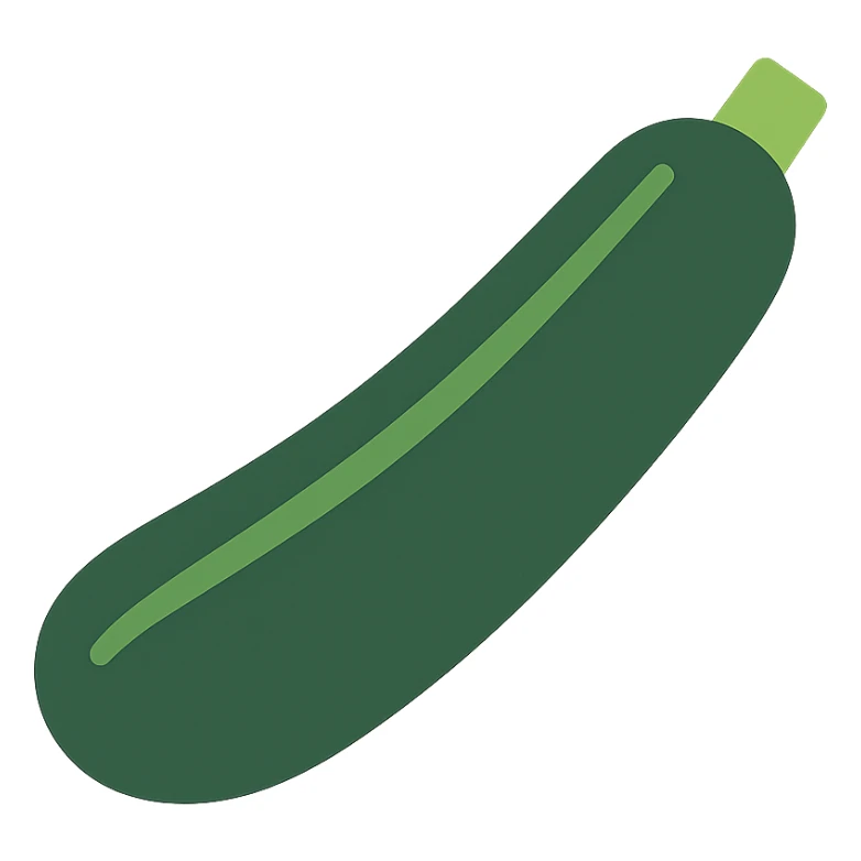 long black zucchini, minimal, modern, flat style sticker