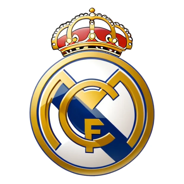 Real Madrid football club logo sticker