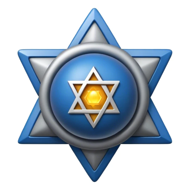 Star of David bomb sticker