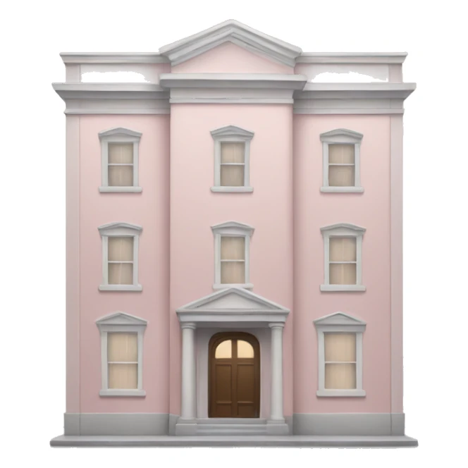 pale pink building sticker