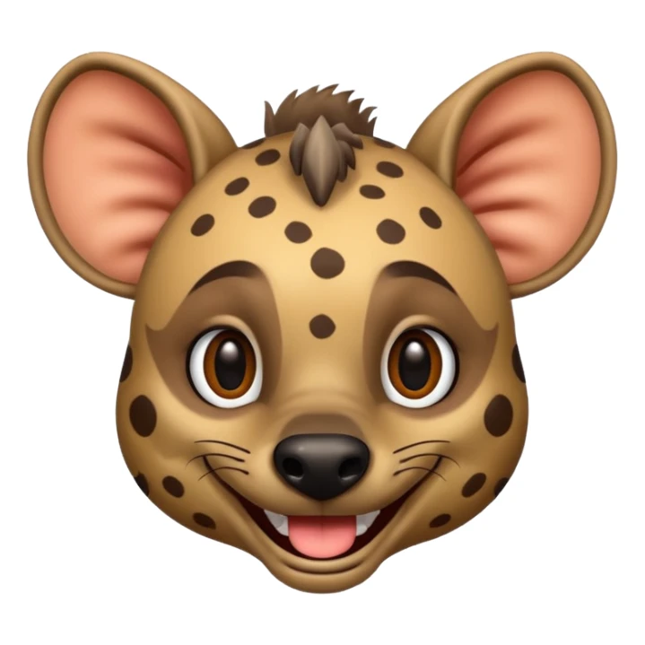 hyena cartoon  like ths emoji sticker