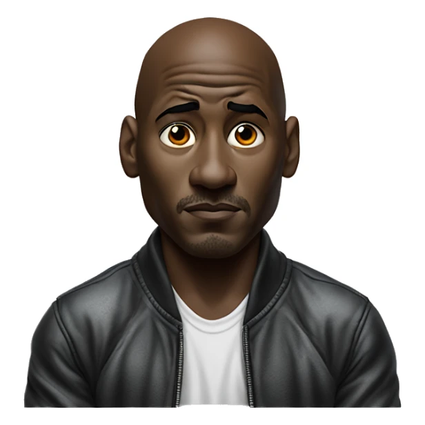 Michael Jordan in a jacket holds his head and is sad photorealistic serious sticker