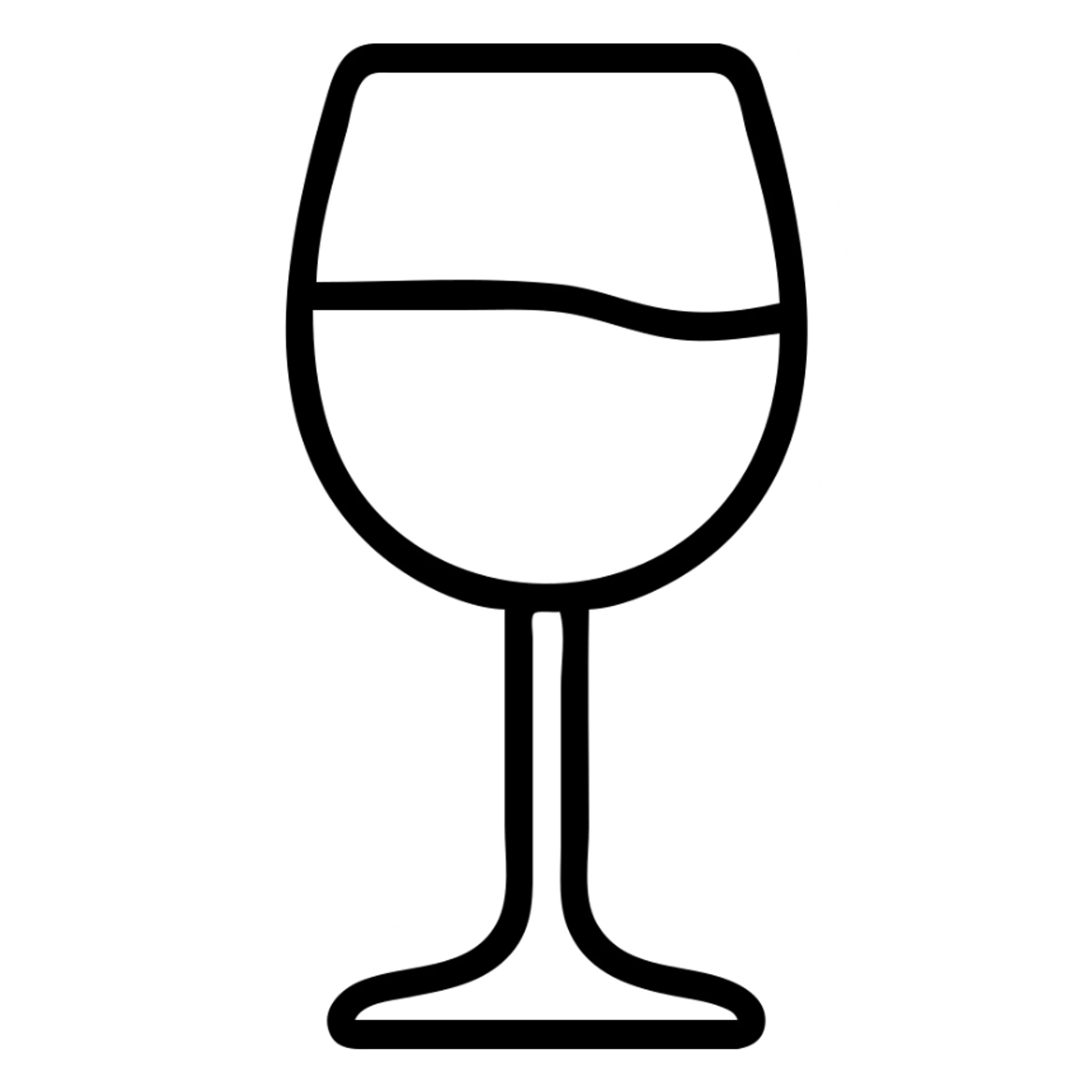 wine glass sticker