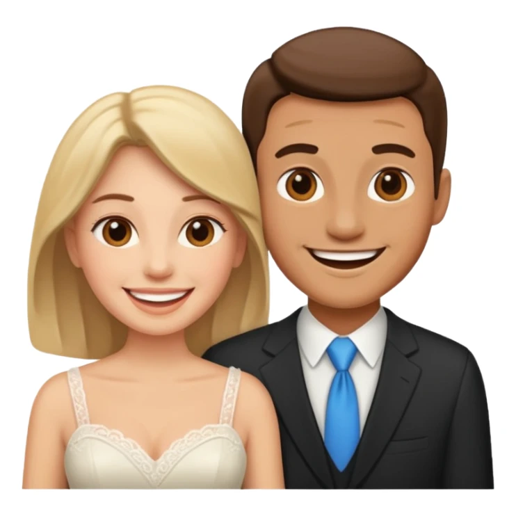 Married couple male and female sticker