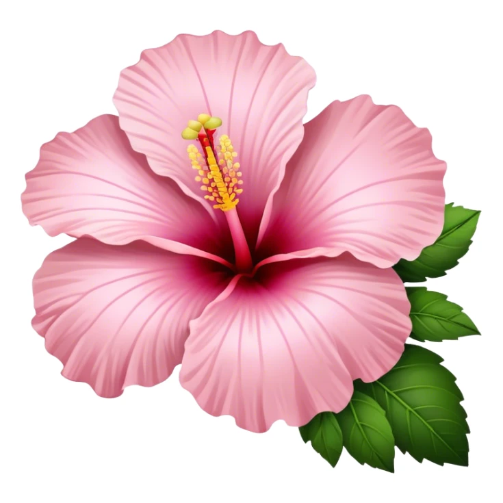pale pink hibiscus  sticker