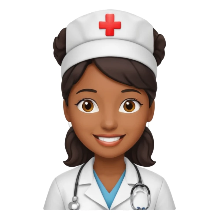young black woman nurse sticker