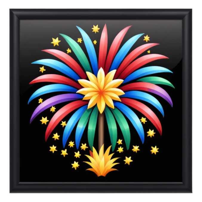 New Year's Day scenery
 sticker