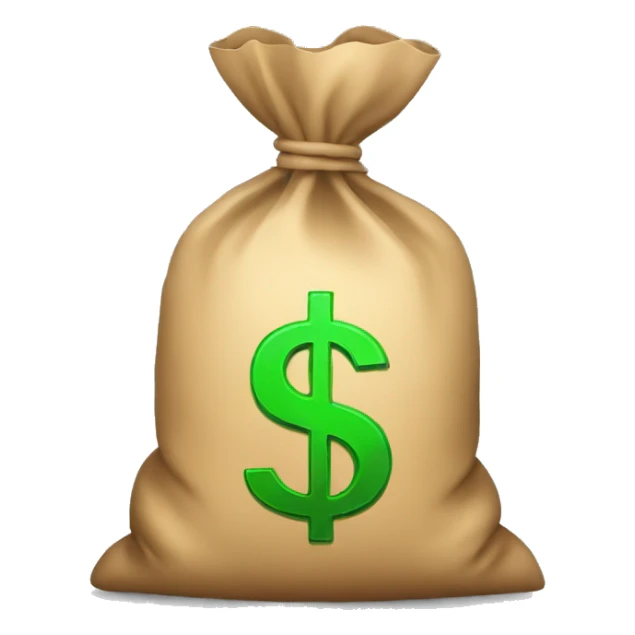 Money bag with dollar symbol  sticker