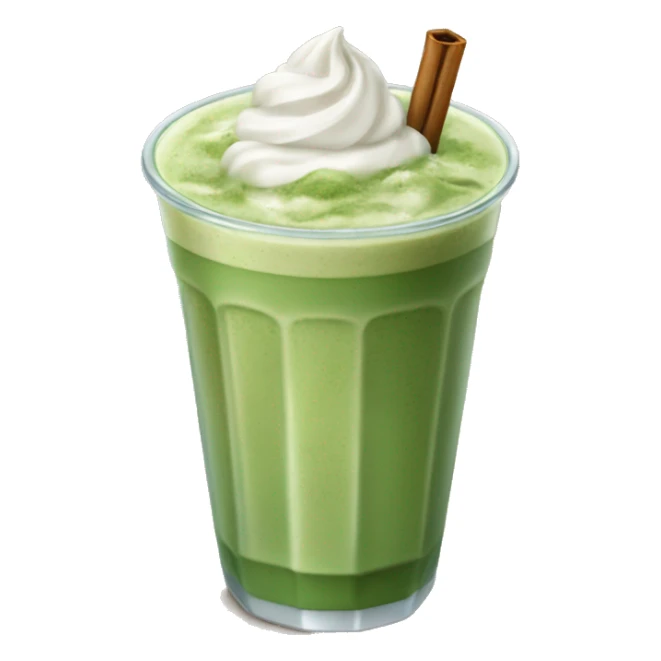 iced matcha latte without whipped cream sticker