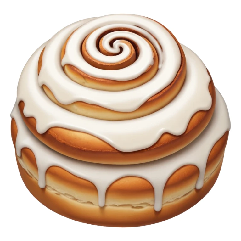 cinnamon roll with lots of icing sticker