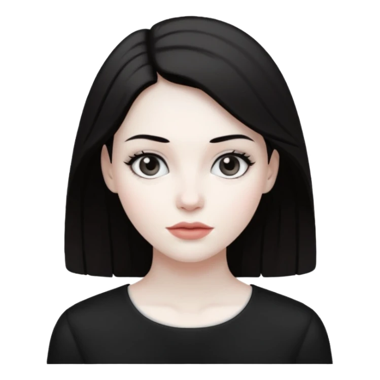 balck and white photo woman sticker