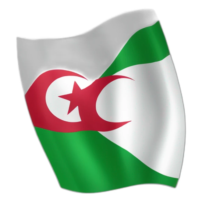 the flag of the country algeria sticker