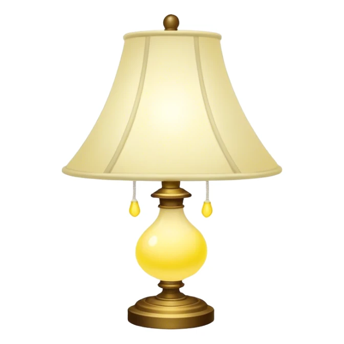 a lamp inspired by sugar cotton and lemon sticker