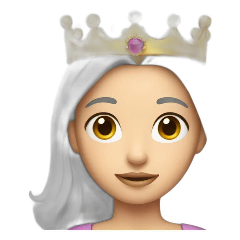 Girl with crown  sticker