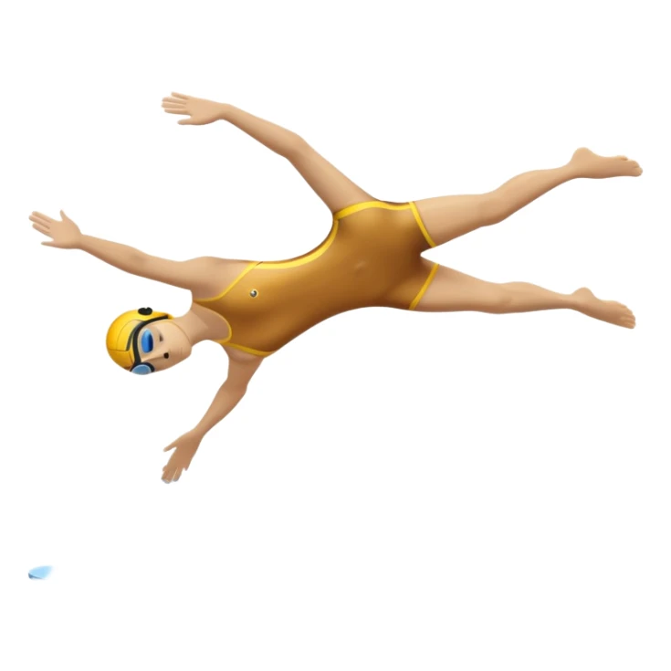 An icon showing a diver captured mid-air in a graceful pose above a pool, with a diving board behind and water below. Splash trails and motion lines emphasize precision and elegance. Transparent background highlights the beauty and focus of competitive diving. sticker