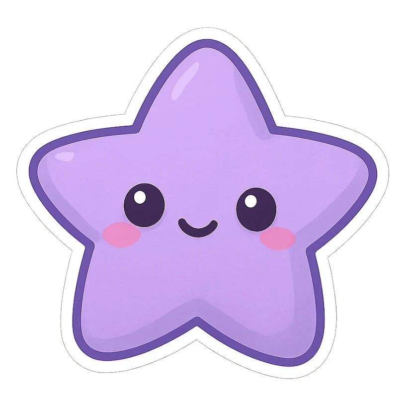 Purple object sticker