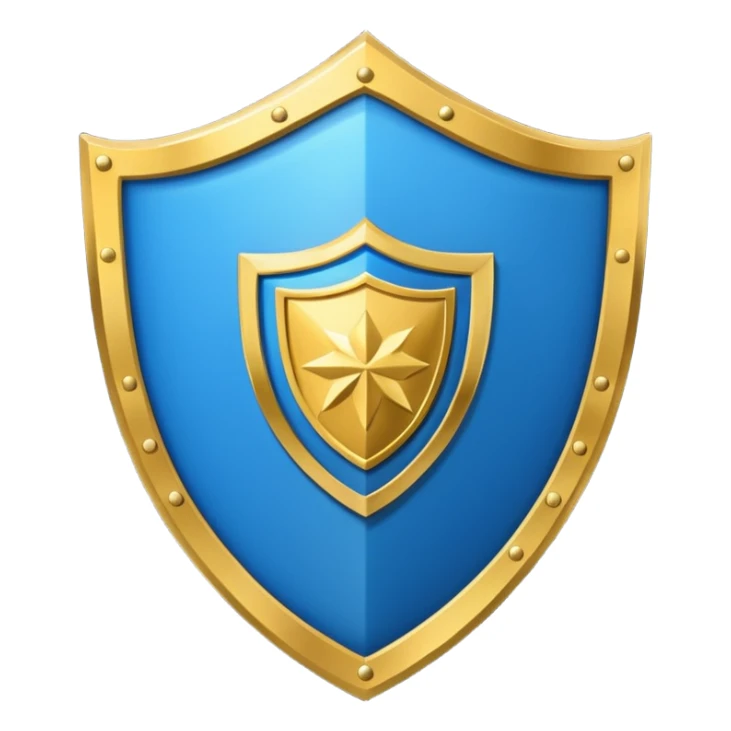 Gold Shield with blue interior and gold banner from Film Studios sticker