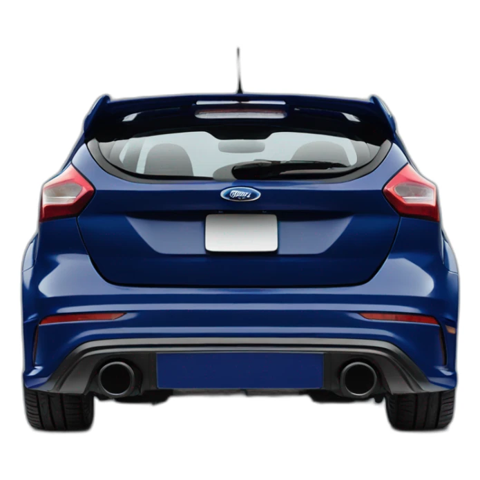 Ford focus RS dark blue rear sticker