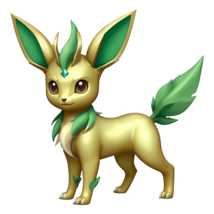 Steel-type Fakémon-Leafeon full body sticker