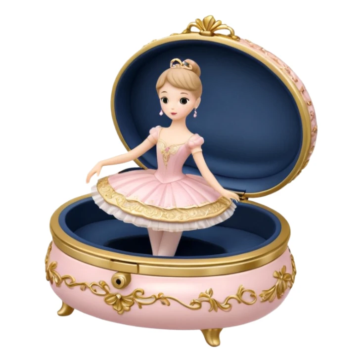 Ballerina Jewelry Music Box sticker