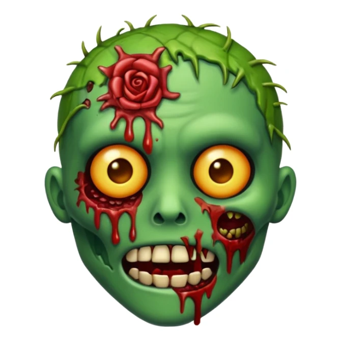 Oi eu quero um emoji de zumbi sticker