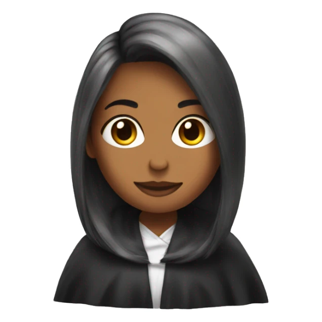 Hair dresser cape sticker