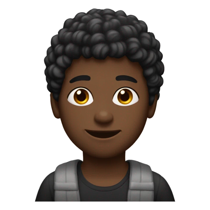 Black boy with mullet Hair and a saying “soy maxi y soy black” sticker